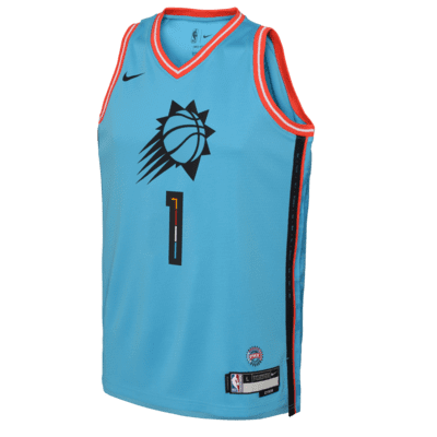 バスケットボール NIKE - Nike Phoenix Suns Jersey Devin Booker Unisex Nike Devin Booker White Phoenix Suns Swingman Jersey